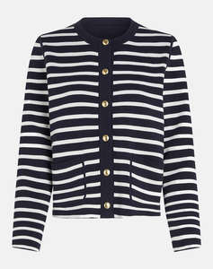 TOMMY HILFIGER CO JERSEY STCH REVERSIBLE CARDI