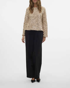 VERO MODA VMBELLA LS BOATNECK TOP JRS