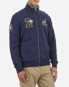 LAMARTINA JACHETA HANORAC MM MAN FULL ZIP SWEATSHIRT BRUSHE