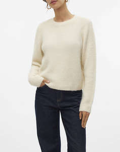 VERO MODA VMNOVAH LS O-NECK PULLOVER GA NOOS