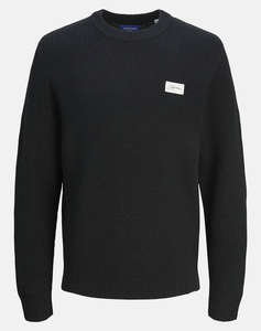 JACK&JONES JORPORTLAND BADGE KNIT CREW NECK