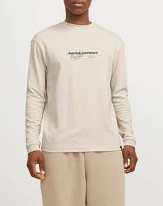 JACK&JONES JCOCHARLIE BRANDING TEE LS CREW NECK