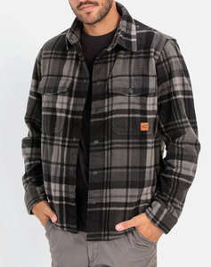 CAMEL CAMASA Overshirt Μ.Μ. Heavy flannel check