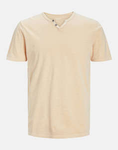 JACK&JONES JJESPLIT NECK TEE