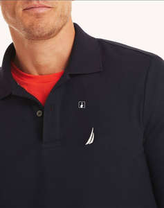 NAUTICA BLUZA POLO MM LS DECK POLO_SUSTAINABLE