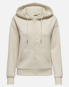 ONLY ONLFANCY L/S ZIP PEARL HOOD SWT