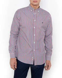 THE BOSTONIANS CAMASA ACORN REGULAR FIT Stripe POPLIN Button-down Regular FIT