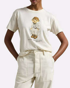 RALPH LAUREN CRMY BR TEE-SHORT SLEEVE-T-SHIRT