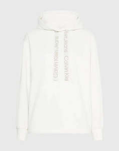 CALVIN KLEIN LOGO DRAWCORD HOODIE