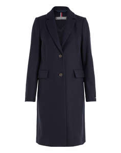 TOMMY HILFIGER WOOL BLEND CLASSIC COAT