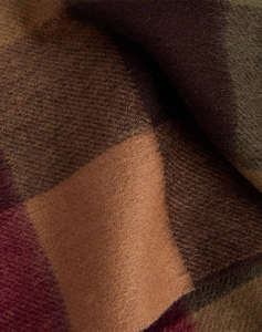 BARBOUR LAMBSWOOL TATTERSALL SCARF FULAR