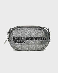 KARL LAGERFELD JEANS ESSENTIAL LOGO CAMERA BAG (Dimensiuni: 21 x 13 x 7 cm.)