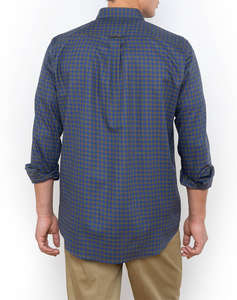 THE BOSTONIANS CAMASA MAVERICK TWILL REGULAR FIT MedCheck TWILL Button-down Regular FIT