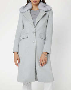 GUESS NANCY FIT COAT FAUX PALTON DE DAMA