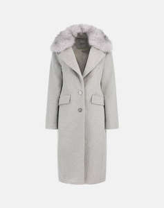 GUESS NANCY FIT COAT FAUX PALTON DE DAMA