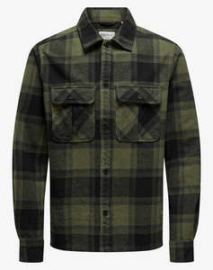 ONLY&SONS ONSCEDRIC LIFE CHECK OVERSHIRT NOOS