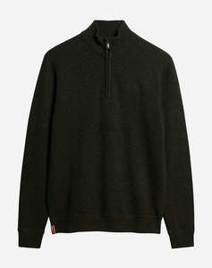 SUPERDRY D2 OVIN ESSENTIAL EMB KNIT HALF ZIP TRICOTAT DE BARBATI