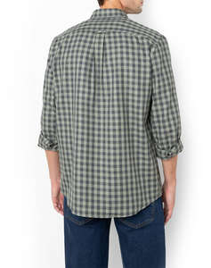 THE BOSTONIANS CAMASA MAVERICK TWILL REGULAR FIT MedCheck TWILL Button-down Regular FIT