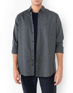 THE BOSTONIANS CAMASA MAVERICK TWILL REGULAR FIT MedCheck TWILL Button-down Regular FIT