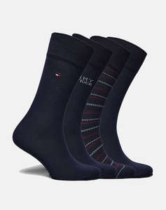 TOMMY HILFIGER TH MEN SOCK 4P TIN GIFTBOX TOMMY STRIPE