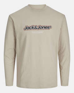 JACK&JONES JORVESTERBRO NEWTON BRANDING TEE LS CN