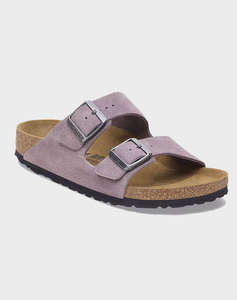 BIRKENSTOCK LEATHER ARIZONA LEVE FADED PURPLE 35 - 46 NARROW SEASONAL CLASSIC ADULTS LEA INCALTAMINTE UNISEX