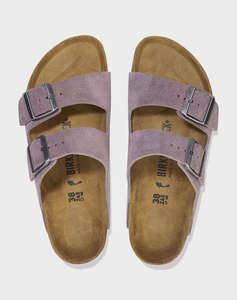 BIRKENSTOCK LEATHER ARIZONA LEVE FADED PURPLE 35 - 46 NARROW SEASONAL CLASSIC ADULTS LEA INCALTAMINTE UNISEX