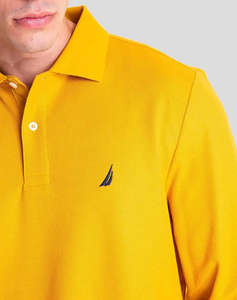 NAUTICA BLUZA POLO MM LS DECK POLO_SUSTAINABLE