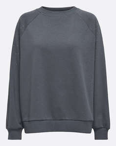 ONLY ONLKIARA L/S O-NECK OVERSIZE STUDS SWT