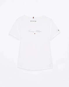 TOMMY HILFIGER TOMMY SCRIPT SLIM TEE SS