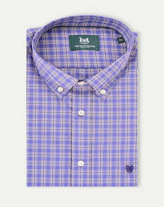 THE BOSTONIANS CAMASA MAVERICK POPLIN REGULAR FIT MedCheck POPLIN Button-down Regular FIT