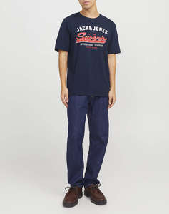 JACK&JONES JJELOGO TEE SS O-NECK 2 COL SS25 SN