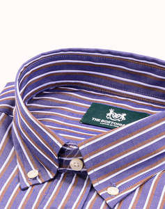 THE BOSTONIANS CAMASA ACORN POPLINA REGULAR FIT Stripe POPLIN Button-down Regular FIT