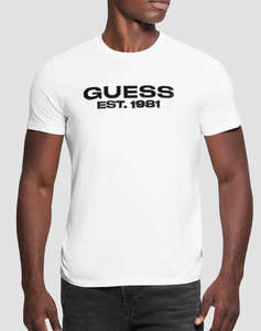 GUESS SS BSC VELVET LOGO TEE BLUZA DE BARBATI