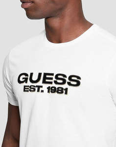 GUESS SS BSC VELVET LOGO TEE BLUZA DE BARBATI