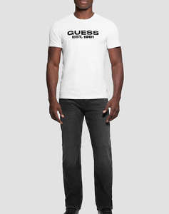 GUESS SS BSC VELVET LOGO TEE BLUZA DE BARBATI