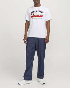 JACK&JONES JJELOGO TEE SS O-NECK 2 COL SS25 SN