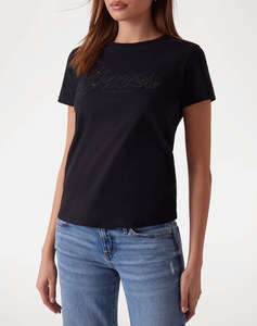 GUESS SS SCRIPT LACE LOGO EASY TEE BLUZA DE DAMA