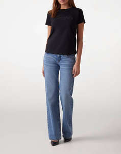 GUESS SS SCRIPT LACE LOGO EASY TEE BLUZA DE DAMA