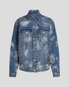 KARL LAGERFELD KLJ RELAXED LOGO DENIM JACKET