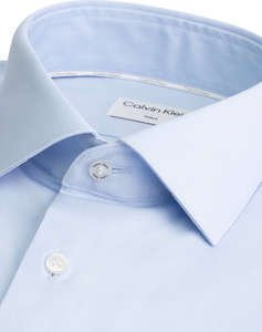 CALVIN KLEIN POPLIN STRETCH FITTED SHIRT