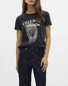 VERO MODA VMVASTA S/S O-NECK T-SHIRT JRS BTQ GA