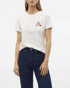 VERO MODA VMVILLA S/S O-NECK T-SHIRT JRS BTQ GA