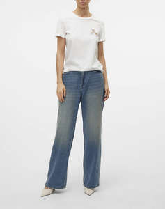 VERO MODA VMVILLA S/S O-NECK T-SHIRT JRS BTQ GA