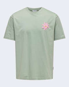 ONLY&SONS ONSFLORA COL PRINT RLX SS TEE