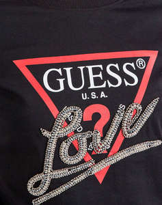 GUESS SS CN TRIANGLE LOVE TEE BLUZA DE DAMA