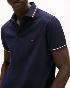 TOMMY HILFIGER TIPPED SLIM FIT POLO