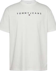 TOMMY JEANS TJM REG LINEAR LOGO TEE EXT