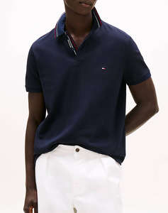 TOMMY HILFIGER PLACKET INTEREST REG POLO