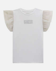 GUESS SS T-SHIRT W/MESH_CEREMONY BLUZA DE COPII GIRL